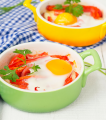 OVOS NO FORNO EM CAMA DE COURGETTE